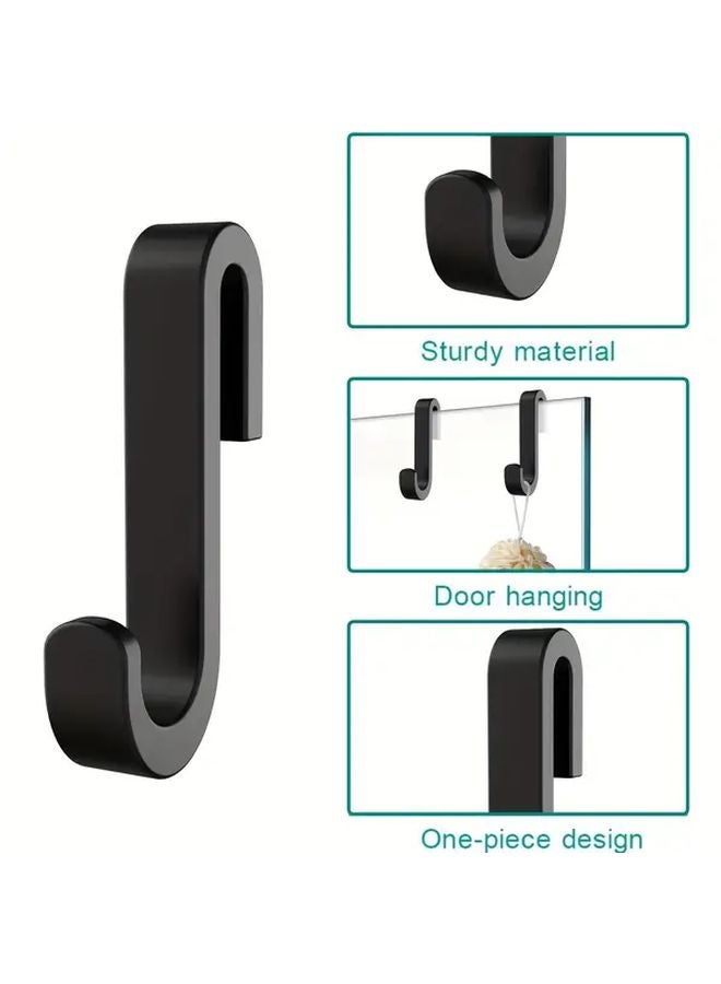 قطعة واحدة خطاف ثقيل لون أسود من السيليكون لحوض الاستحمام دون حفر منظف الحمام - Image 1