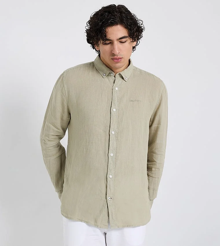 Ben Sherman Ben Sherman Men's Long Sleeve Solid Shirts