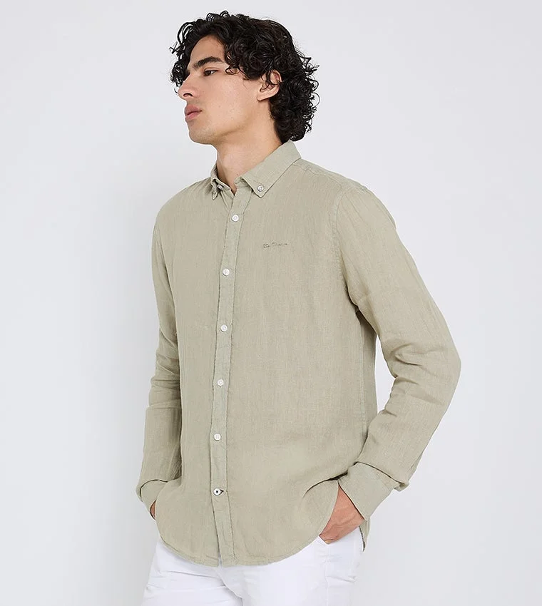 Ben Sherman Ben Sherman Men's Long Sleeve Solid Shirts