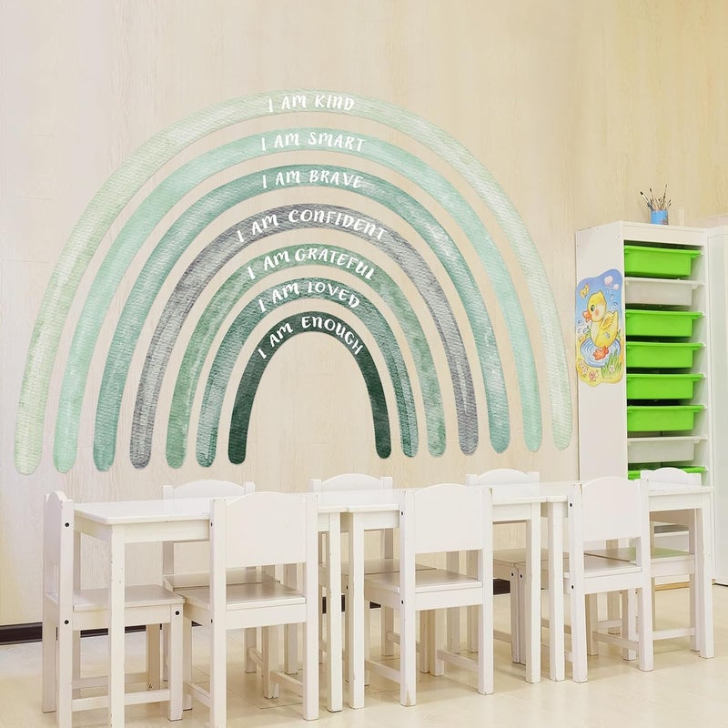 Tinideya Watercolor Rainbow Wall Decal - Image 5