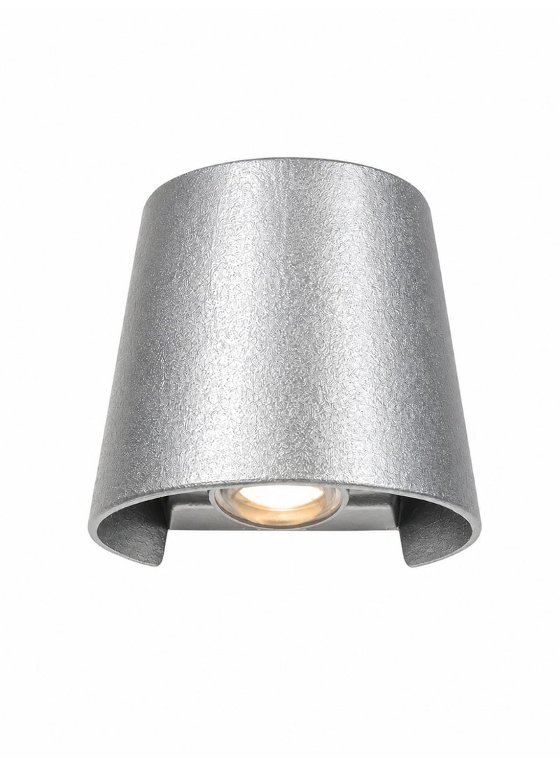 Modern design single silver wall light - Image 2