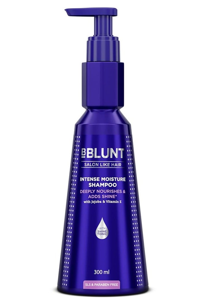 BBLUNT BBLUNT Intense Moisture Shampoo with Jojoba and Vitamin E for Dry & Frizzy Hair  300 ml - Image 1