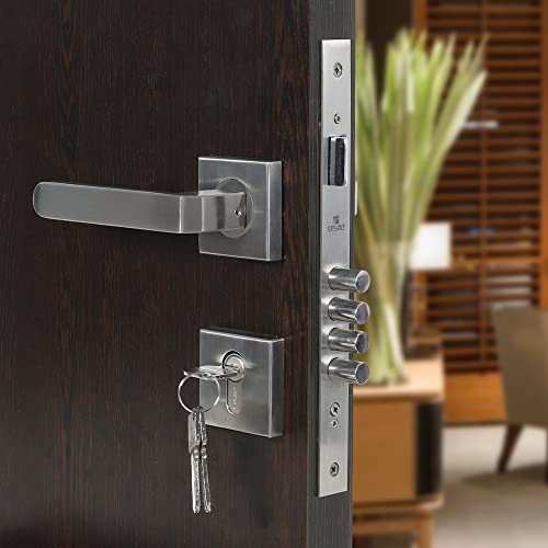 Voltizi Premium Mortise Door Locks for Main Door/Bedroom Door/Door Lock Handle Set with Brass Lock Body Set with 3 Key/Main Door Locks for Home/Office/Hotel (Main Door/Bedroom Door, LB303) - Image 1