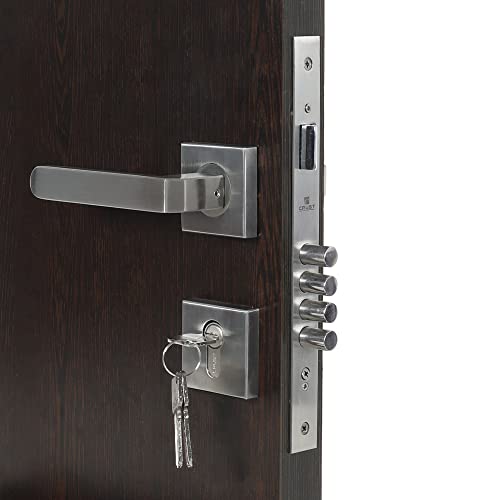 Voltizi Premium Mortise Door Locks for Main Door/Bedroom Door/Door Lock Handle Set with Brass Lock Body Set with 3 Key/Main Door Locks for Home/Office/Hotel (Main Door/Bedroom Door, LB303) - Image 3