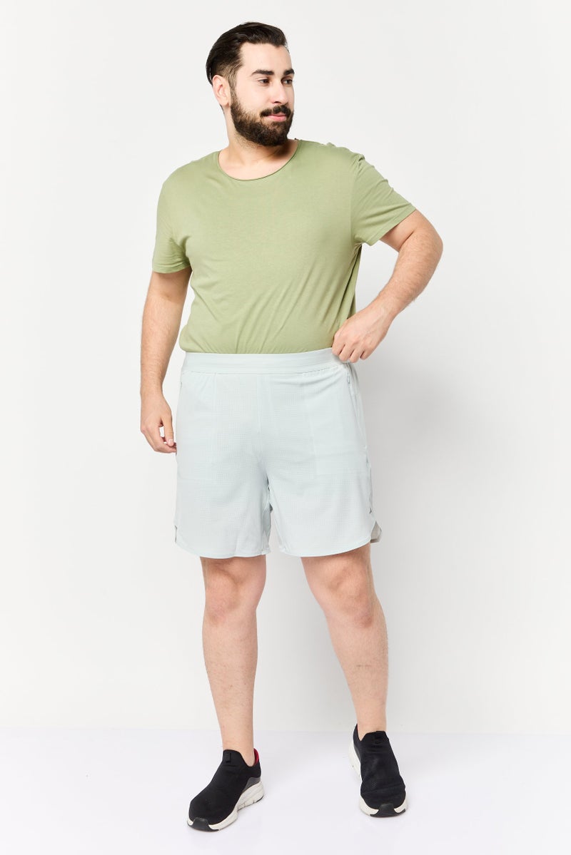 Adidas Men Sportswear Fit 7 Inseam Training Shorts, Light Grey - Image 4