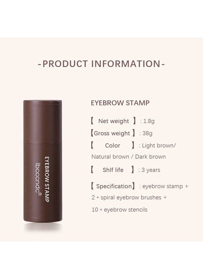 ibcccndc ibcccndc Lazy Eyebrow Kit 1.8g Eyebrow Powder Eyebrow Stamp Hairline Shadow Powder Eyebrow Stencils  - Image 3