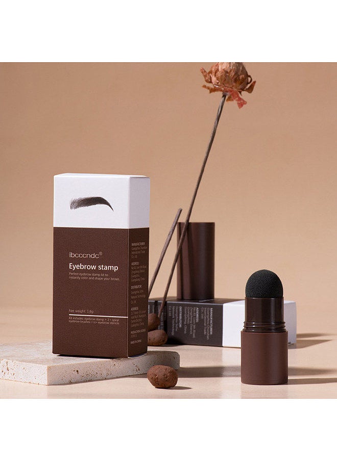 ibcccndc ibcccndc Lazy Eyebrow Kit 1.8g Eyebrow Powder Eyebrow Stamp Hairline Shadow Powder Eyebrow Stencils  - Image 5