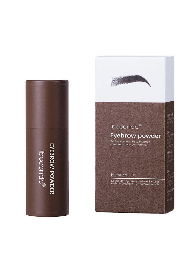 ibcccndc ibcccndc Lazy Eyebrow Kit 1.8g Eyebrow Powder Eyebrow Stamp Hairline Shadow Powder Eyebrow Stencils  - Image 2