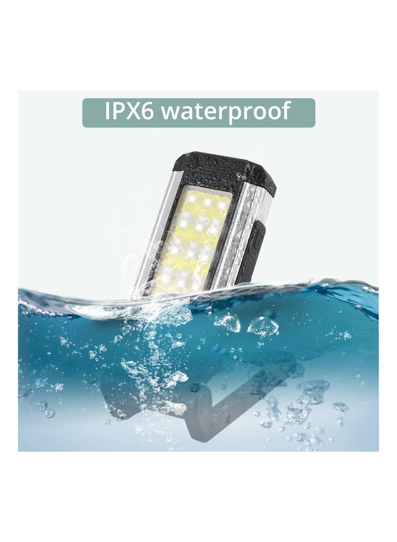 Zikra LED Work Light, 7 Modes Torch Work Lamp Inspection Light Magnetic Emergency Illumination with Hook Attachment Camping Accessory IPX6 Waterproof for Repair, Emergency and Camping [Energy Class A+++] - Image 4