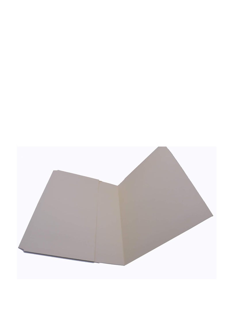 MODEST DOCUMENT WALLET FOLDER FULL FLAP/COVER F4 300GSM BUFF MS335-10PCS - Image 1