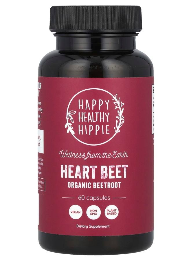 HAPPY HEALTHY HIPPIE Heart Beet Organic Beetroot 60 Capsules
