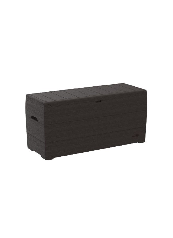 Cosmoplast UV Resistant Plastic Resin Deck Storage Box Brown 270 L IFOFCB001  - Image 1