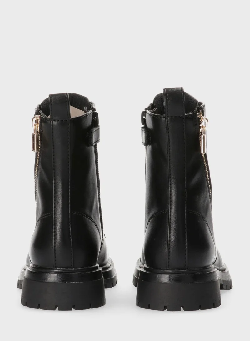 TOMMY HILFIGER Kids Lace Up Boots