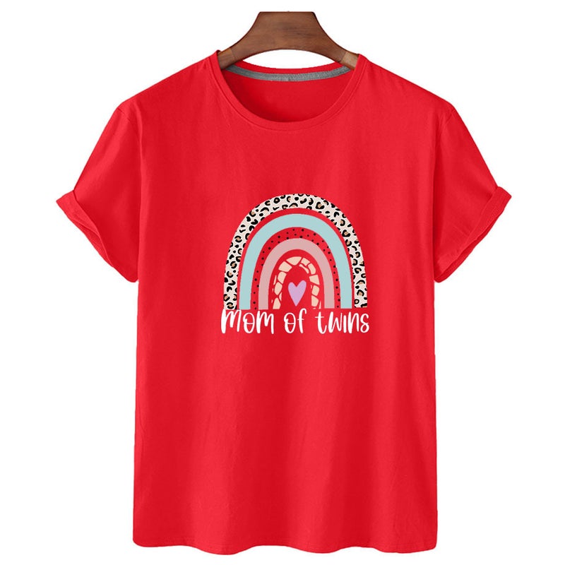 Independent Station Senior Mom 2023 Letter Simple Printing Loose Short-Sleeved T-Shirt Spot Women'S Clothing - Image 1