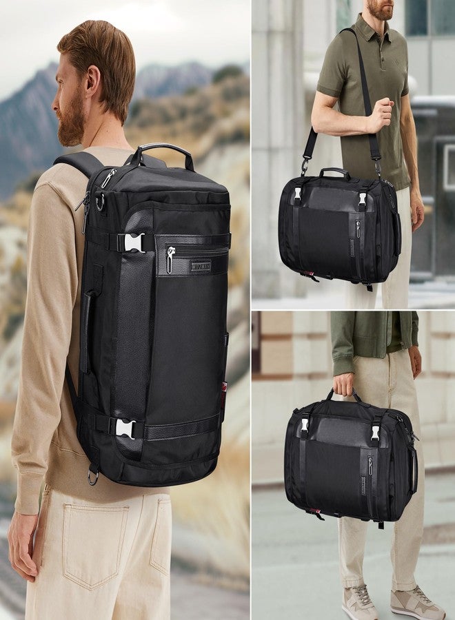 WITZMAN Carry On Travel Backpack for Men Women Laptop Backpack Bag 40L Airline Approved(B686 Black) - Image 2