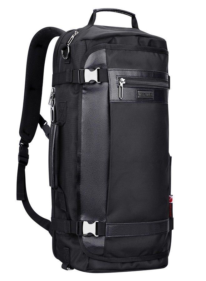 WITZMAN Carry On Travel Backpack for Men Women Laptop Backpack Bag 40L Airline Approved(B686 Black) - Image 1