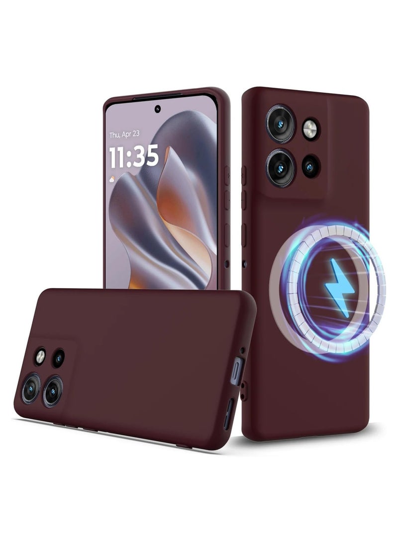 general Shell compatible with MOTOROLA Moto Edge 50 Neo, [compatible with Mag-Safe], ultra-thin liquid silicone soft rubber gel, full camera protection, simple case with solid color buffer - Image 1