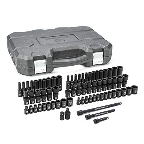 GEARWRENCH 71 Piece 1/4" Drive 6 Point Standard & Deep Universal Impact SAE/Metric Socket Set | 84903 - Image 1