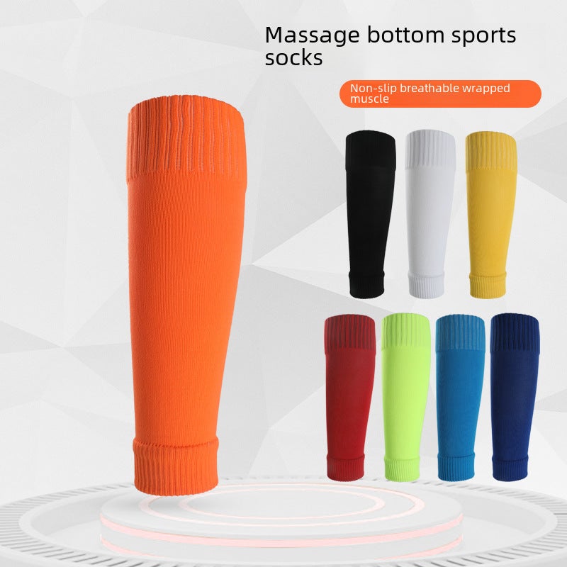 TOVN Football Leg Sleeves Long Mens Anti-Friction Calf Guards Black - Image 2