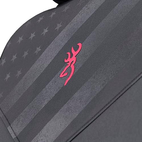 Browning Universal Low Back and Bench Seat Covers, Water and Dirt Resistant Car, Truck, and SUV Seat Covers, Traditional (Gray/Flag), Low Back (Single) - Image 5