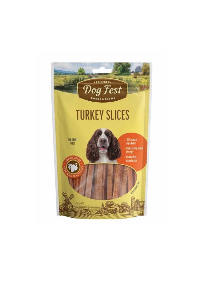 Dog Fest Dog Fest Turkey Slices Dog Treats - 90g 