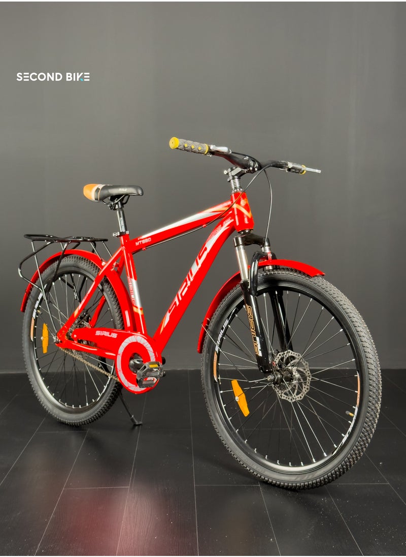 SIRUS Mountain Bike MT880-1 Speed, 26 Inches - Red  - Image 1