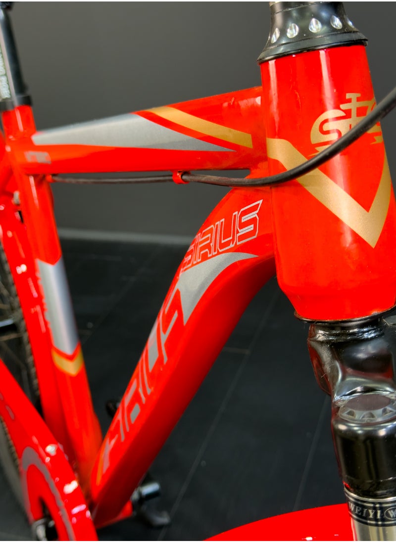 SIRUS Mountain Bike MT880-1 Speed, 26 Inches - Red  - Image 4