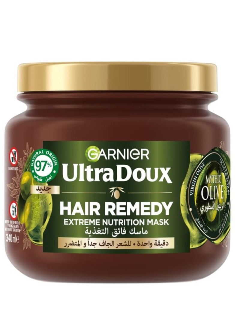 Garnier Ultra Doux Mythic Olive Extreme Nutrition Hair Remedy Mask for dried out hair 340ml