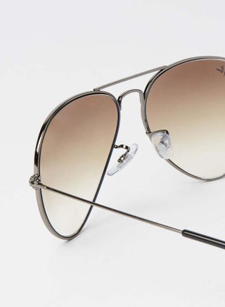 Unisex Full Rim Aviator Sunglasses - 0RB3025 - Lens Size: 58 mm - Grey - view 2