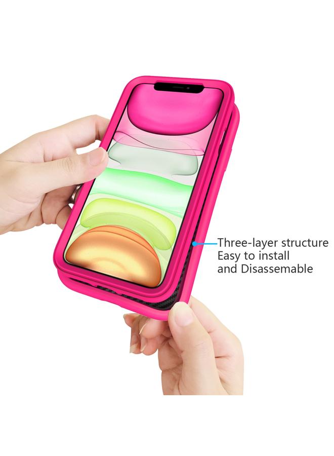 اس-توب جراب لهاتف iPhone 11 Pro بنمط موجة 3 في 1 جراب واقٍ مقاوم للصدمات من السيليكون والكمبيوتر الشخصي - Image 4