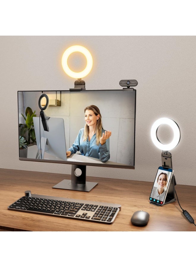 Soofam Soofam Ring Light For Laptop Desk Clip On 5 inch