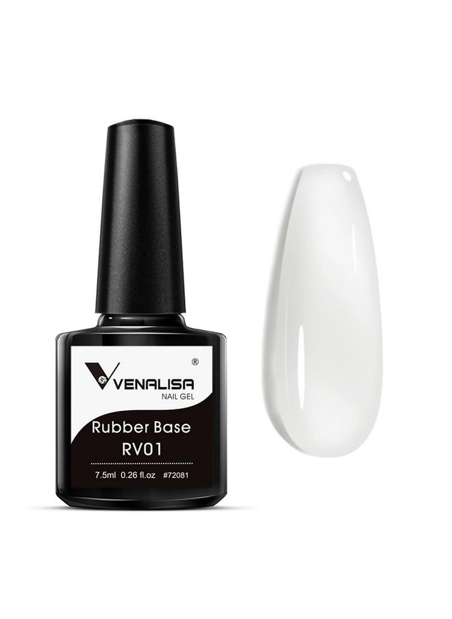 V VENALISA - Venalisa White Gel Nail Polish, 1Pcs Milky White For Nails Color Builder High Gloss Soak Off U V Gel Nail French Nail Manicure Salon Diy - Image 1