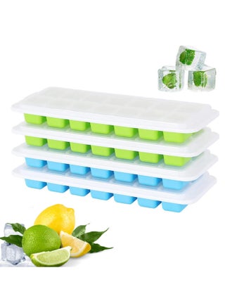 Ice Cube Trays, Silicone Easy Release and Flexible 14 Ice Trays with Spill-Resistant Removable Lid, BPA Free, Durable and Dishwasher Safe, 4 Pack - pzsku/ZDCA8557B2B5EFB2DED48Z/45/_/1712624507/74637f89-31e1-4c67-b8cf-8339961a4fbf