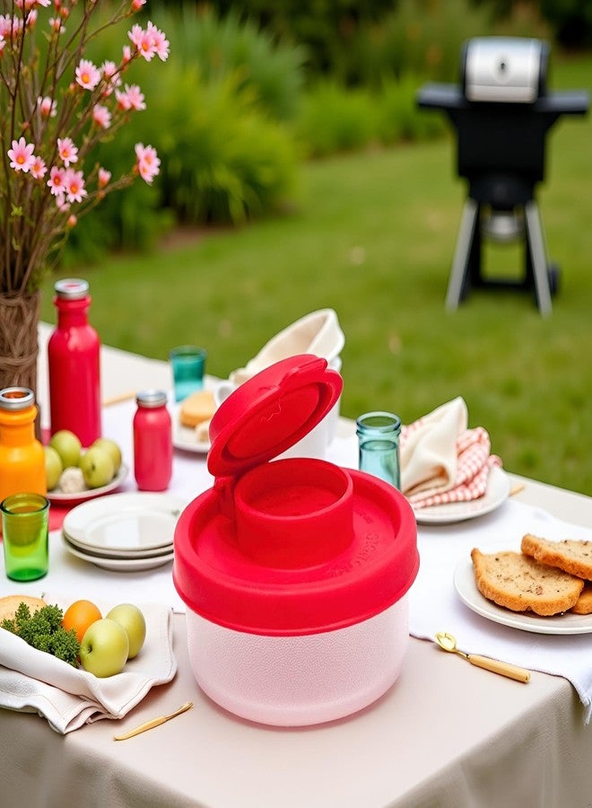 Rosojodg 2Pcs Attractive Red Small Salt And Pepper Shakers For On The Go - Mini Shaker Set For Salt And Pepper With Lid To Take With You - Perfect For Travel, Camping And To-Go 40G, Salt Shakers - Image 3