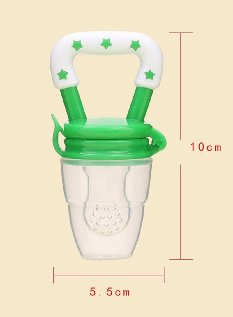 Baby Fruit Food Feeder Pacifier Silicone Nipple Teething Vegetables Feeder Food Teether for Babies Toddlers Infants Kids Pack Of 2 - Image 3