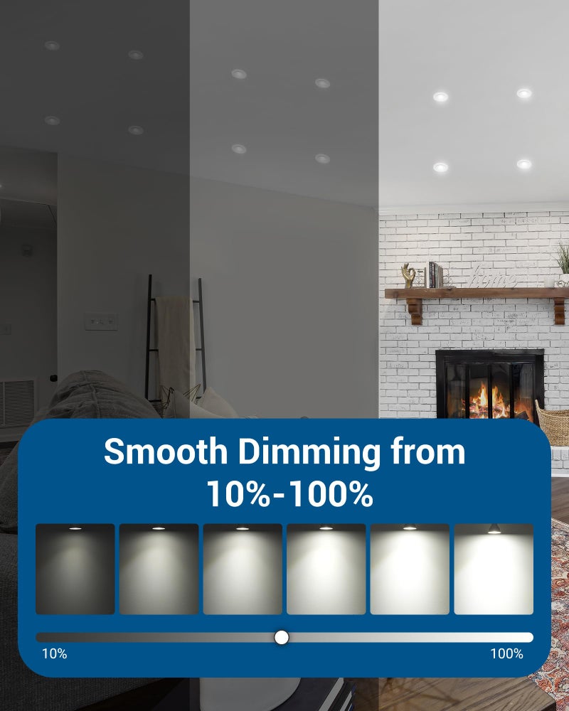 DEWENWILS 6-Pack GU10 LED Light Bulb, Dimmable 5000K Daylight GU10 Bulb Replacement for Track Lighting, 7W(50W Equivalent) LED Bulbs for Living Room, Kitchen Range Hood, Bathroom, 500LM - Image 3