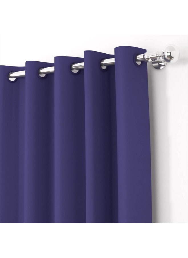 Story@Home Story@Home Blackout Window Curtains 5 Feet Set of 2 | Plain Printed | 85% Room Darkening | Thermal Insulated Curtains | Curtain for Living Room | (116 x 152 cm, Violet) | Perfect for Home Decor  - Image 2
