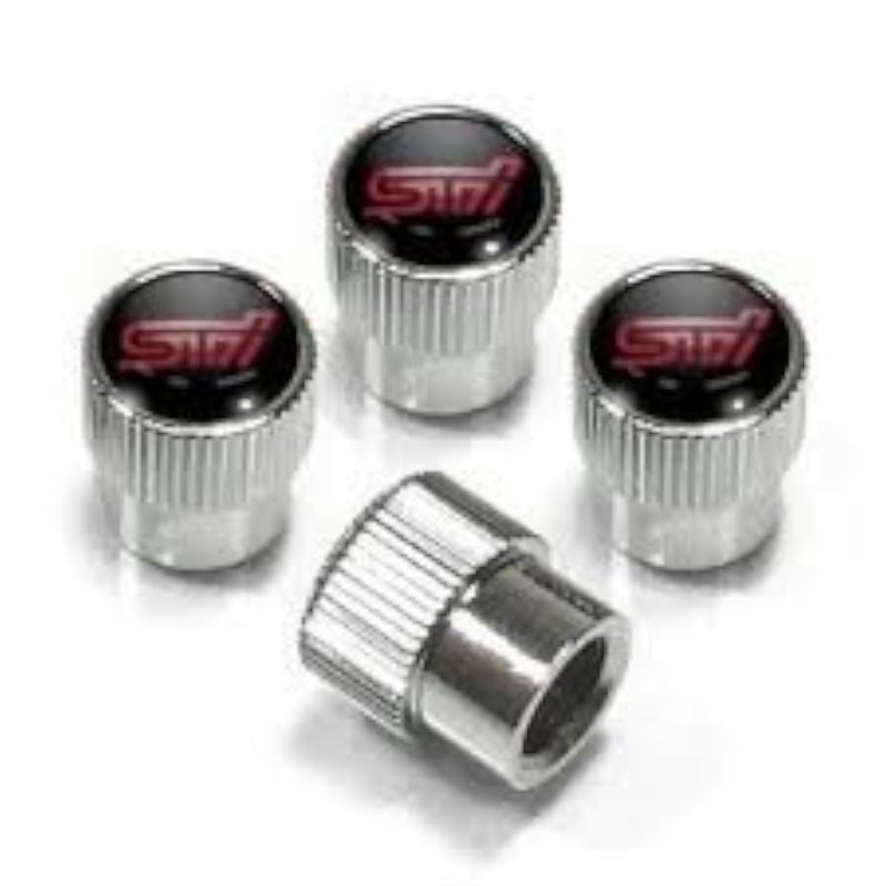 Subaru STi Logo Tire Valve Stem Caps Set of 4 WRX for Sti Impreza Forester Legacy BRZ Outback Crosstrek Impreza Solterra SOA342L136 Genuine OEM