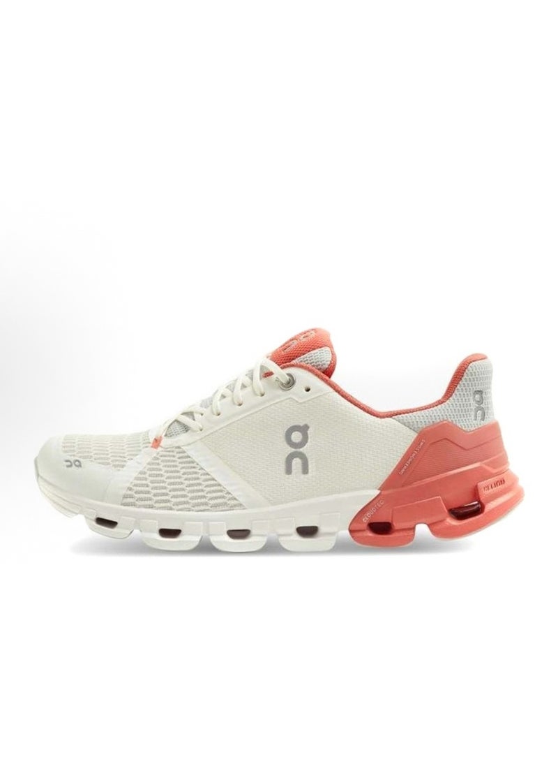 ON cloud flyer casual sneakers white orange  - Image 1