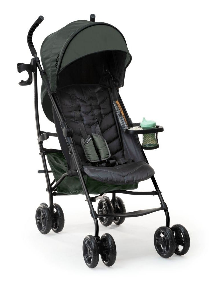Ingenuity - 3Dlite Convenience Stroller, Lightweight & Foldable, Green, Ages 6–60 Months - Black/Green - Image 1