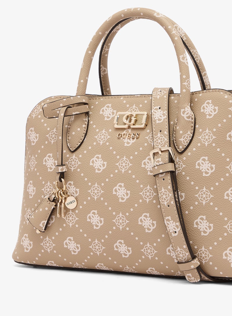 GUESS Emelie Logo Satchel Bag - Image 3