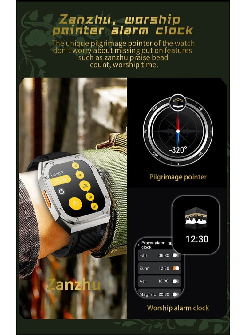 AROAQ Z79 Max Smartwatch with HD Screen NFC Compass Function Custom Dial Bluetooth Calls Music Player and Health Monitor - Image 2