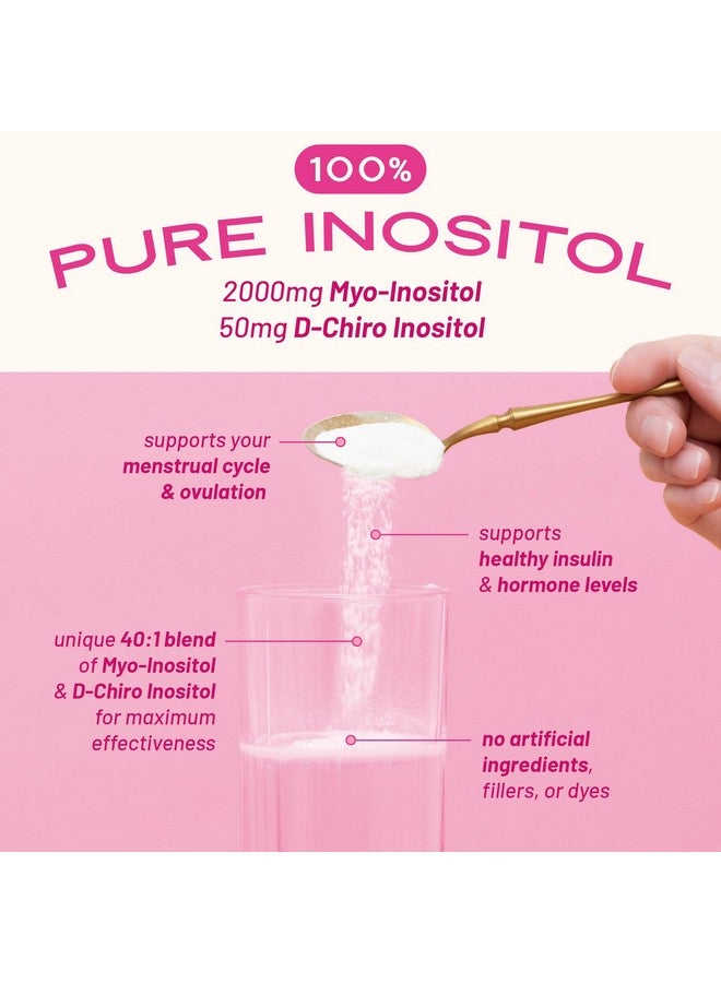 Generic VITA-PCOS OvaSupport Supplement - Myo-Inositol & D-Chiro Inositol Supplement for Women - Inositol Powder for Women - 40:1 Ratio Myo 2000mg & D-Chiro 50mg Powder - 13.02 oz - 90 Day Supply  - Image 3