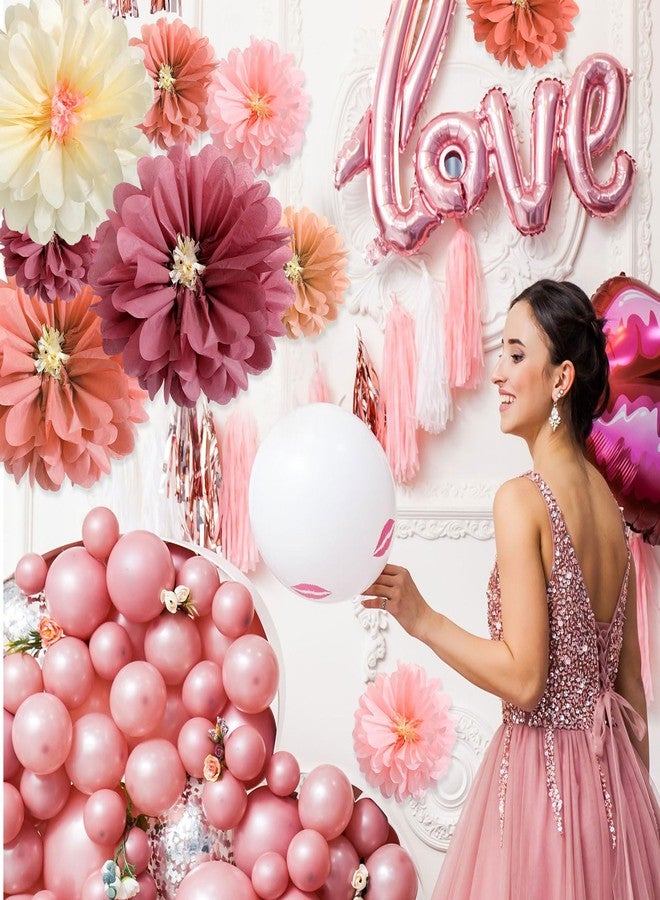Watersay 12 Pcs Large Mexican Tissue Paper Flowers 20" 10" Giant Colorful Fiesta Paper Flowers Pom Paper Flowers Mexican Paper Flowers for Floral Party Backdrop Wedding Birthday Party (Multicolor) - Image 5