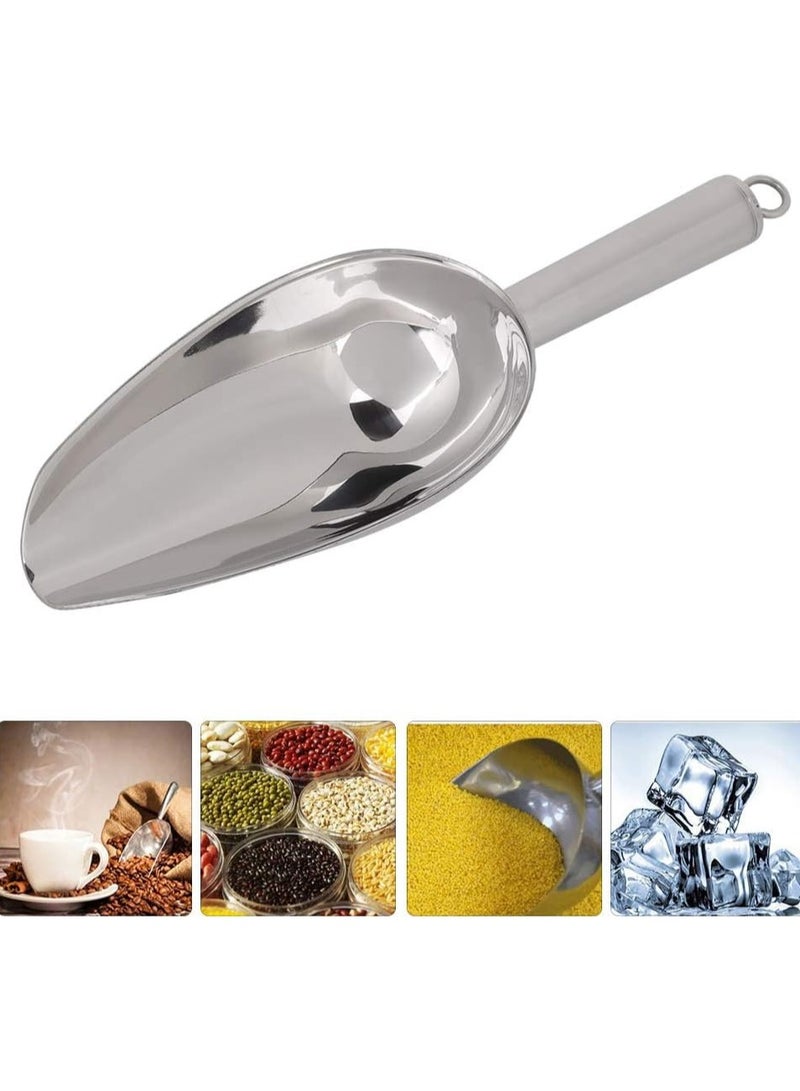 سي او أرماء مغرفة من الستانلس ستيل، مجرفة طحين متينة ومضادة للصدا متعددة الوظائف , مناسبة للعديد من المهام - Image 1