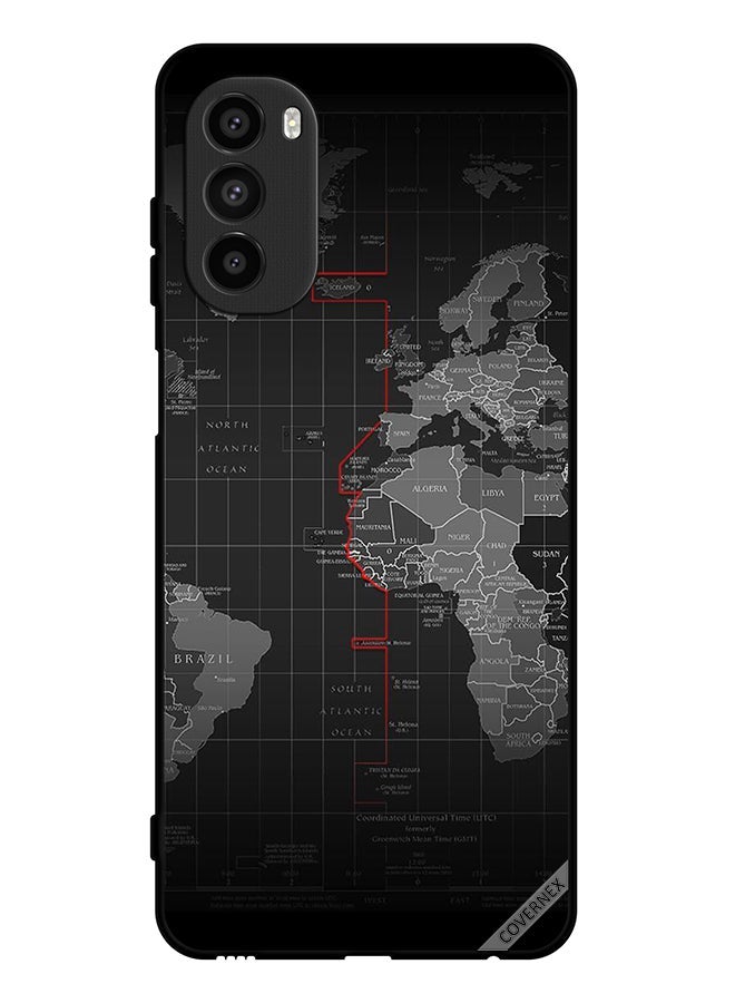 Covernex غطاء حماية لهاتف موتورولا موتو جي 82 خريطة العالم - Image 1