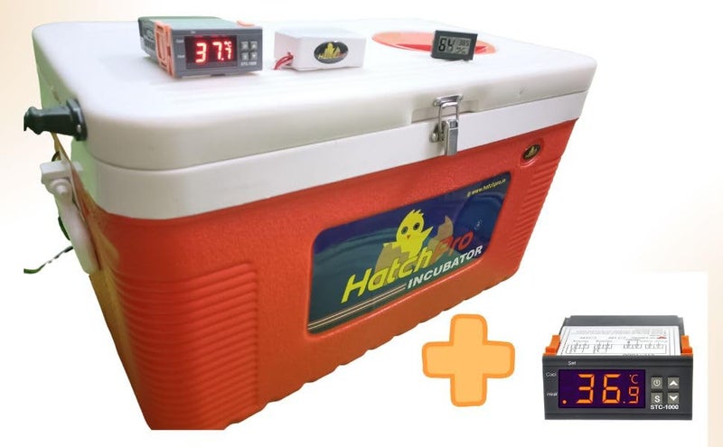 HatchPro Hatchpro 50 eggs incubator for egg hatching fully automatic with one temperature controller extra Automatic multipurpose egg turning tray and ABS Fibre Body 50 Eggs Capacity  - Image 1