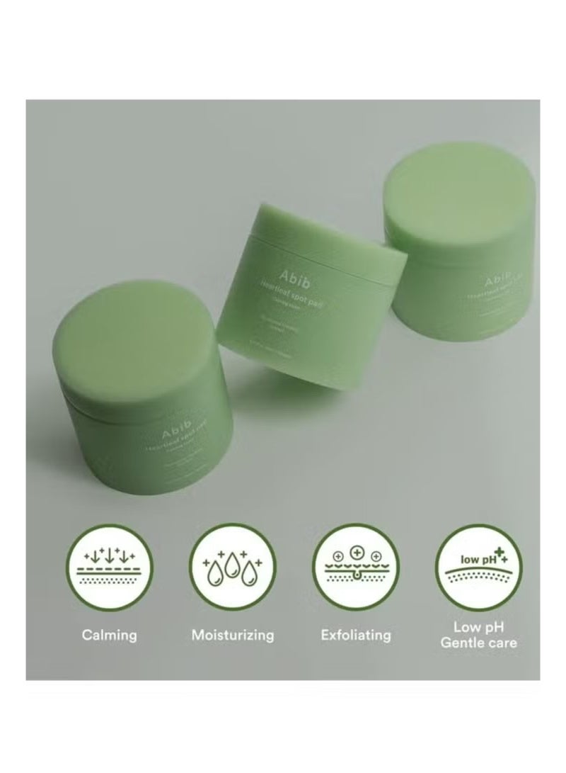ابيب Abib Heartleaf Spot Pad تهدئة اللمس 80 وسائد الحبر وسائد الإغاثة من أحمرار الوجه تهدئة فورية ترطيب الوجه الحبر نسيج خفيف سهل الاستخدام - Image 5