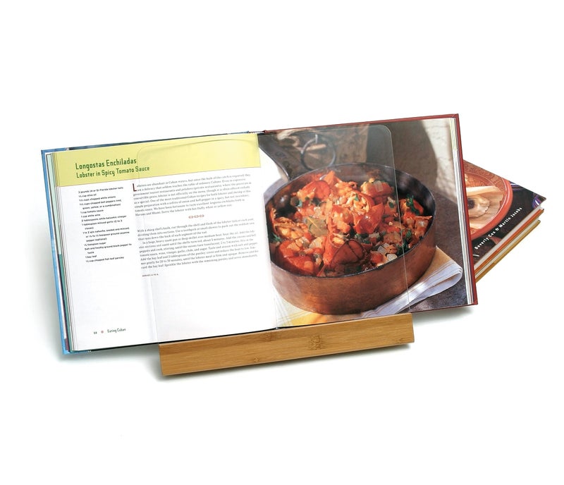 ليبر أنترناشونال حامل كتب الطهي مصنوع من الخشب والأكريليك - Image 3