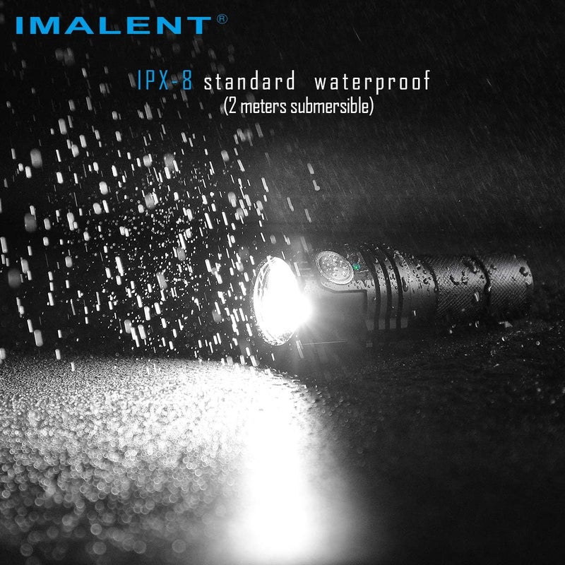 IMALENT MS03 Tactical Flashlight Super Bright EDC Flashlight 13000 Lumens -Use 3 Pcs CREE XHP70 2nd LEDs High Lumens Portable Flashlight Waterproof- For Camping, Hiking, Security And Emergencies - Image 5